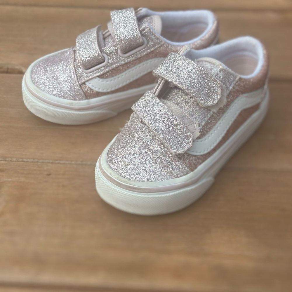 Vans Glittery Pink Kids Sneakers